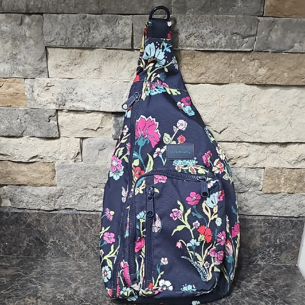 ​Vera Bradley ReActive Sling Backpack Itsy Ditsy Floral 🌸